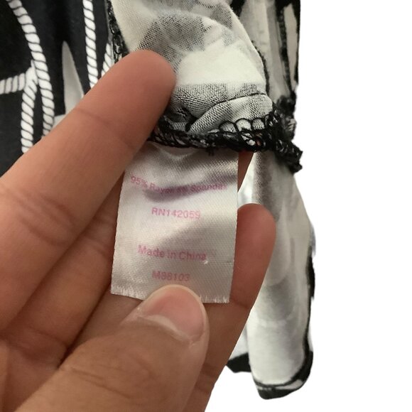 Macbeth Collection Margaret Josephs Nautical Beach Coverup Hoodie Women Large - Picture 7 of 10